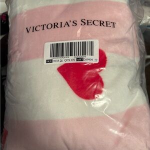 Victoria's Secret Pink and White Blanket